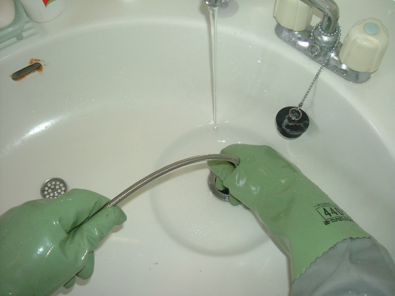 洗面排水管清掃 マンション排水管清掃 洗面高圧洗浄