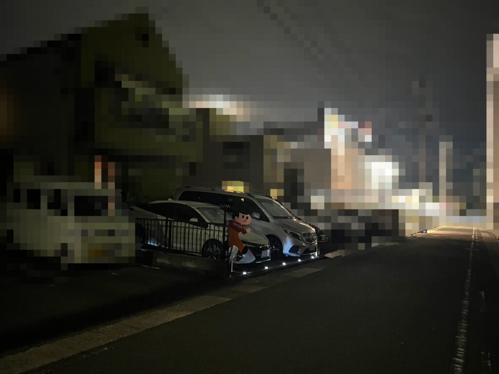 愛知駐車場夜間ライト