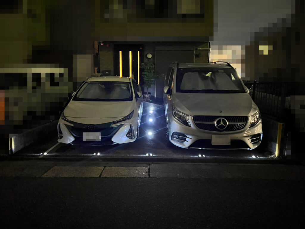 名古屋防犯ライト駐車場